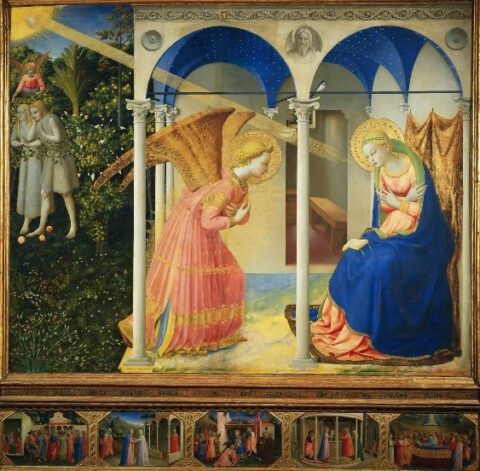 The Annunciation, San Dominico Altarpiece, Fra Angelico (1395-1455 ...