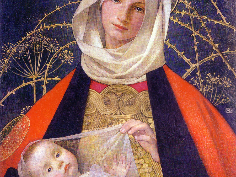 Madonna and Child, Marianne Stokes (1855-1927)