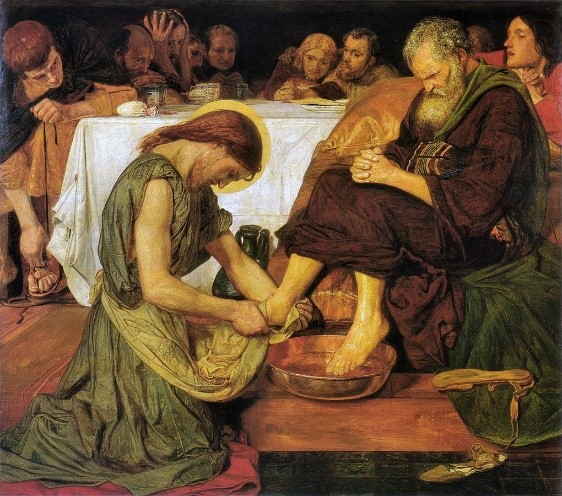 Jesus Washing Peter’s Feet, Ford Maddox Brown (1821-1893)